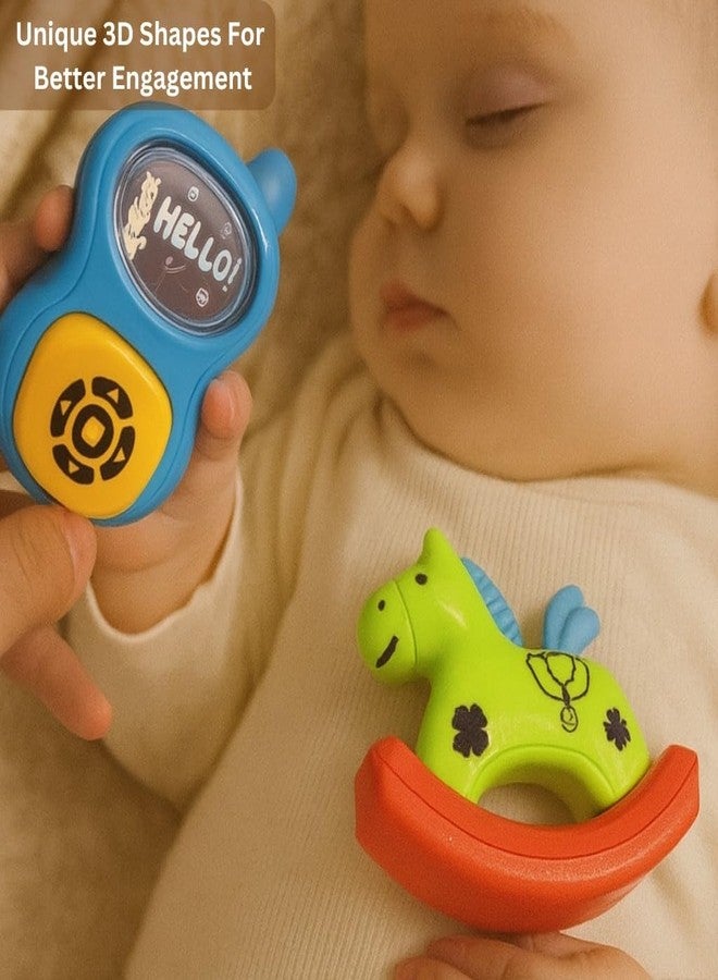 Storio Baby Rattle Gift Set | Newborn Sensory Toys for 0-12 Months | 6 Pc Rattle Set with Teether | Ideal Baby Shower Gift for Boys & Girls | Multicolor - Image 3